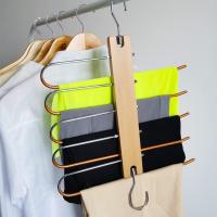 My Sanctuary Pants Hangers Space Saver - Premium Beech Wood Trouser Hanger, | JOYFUL Lab