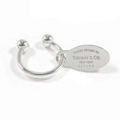 TIFFANY&Co.（ティファニー） キーホルダー オーバル タグ キーリング
