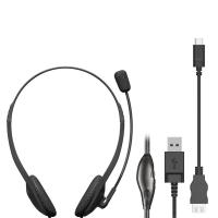 エレコム(ELECOM) ヘッドセット USB接続 オーバーヘッド型 マイクアーム付き USB Type-C変換ケーブル付属 両耳用 ブラック HS- | ジェイスコヤカ