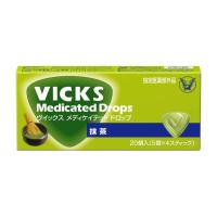 Vicks 大正製薬 ヴイックスメディケイテッドドロップ抹茶 [指定医薬部外品] 20錠 CPC配合/のどのあれ・痛み・声がれに/お口の中を殺菌・消毒 | ジェイスコヤカ