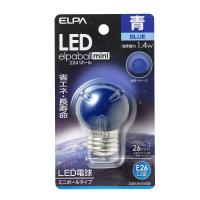 エルパ (ELPA) LED電球G40形 LED電球 照明 E26 100V 1.4W 青色 屋内用 LDG1B-G-G252 | ジェイスコヤカ