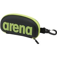 arena(アリーナ) スイミングゴーグル用ケース ブラック×イエロー フリーサイズ カラビナ付き ARN-6442 | JURI SHOPS