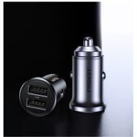 PISEN  USB シガーソケットミニ 超小型２ポートUSB充電器 12ｖ/24ｖ車載用品 3.1A 急速充電 携帯電話 IPHONE IPDA対応 車用カーチャージャー | JUSANKO
