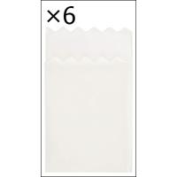 【6個セット】業務用 6つ折り紙ナプキン 山型 白無地 1000枚入 | ジュヨー.com