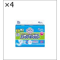 【4個セット】アテント うす型 スーパーフィット テープ式 S~M 20枚 背モレ・横モレも防ぐ 【介助があれば座れる方】 | ジュヨー.com