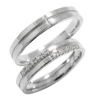 結婚指輪 プラチナ 安い ペアリング 2本セット ダイヤモンド pt950 