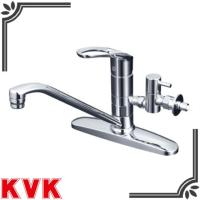 KVK キッチン水栓 KM5091TTU 流し台用シングルレバー式混合栓 （分岐止水栓付） | 住宅設備販売ドットコム ヤフー店