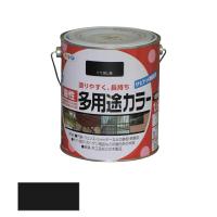 アサヒペン　油性 多用途カラー 1.6L ツヤ消し黒　【品番：4970925537393】 | 住設プロ Yahoo!店