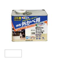 アサヒペン　水性 外かべ用 7L ホワイト　【品番：4970925451019】 | 住設プロ Yahoo!店