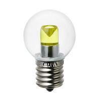 朝日電器（ELPA）　LED装飾電球 ミニボール球形 E17 G30　クリアイエロー　【品番：LDG1CY-G-E17-G249】 | 住設プロ Yahoo!店