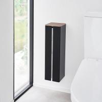 山崎実業　石こうボード壁対応隠せるトイレットペーパーホルダー タワー ブラック 4903208019941　【品番：01994】 | 住設プロ Yahoo!店