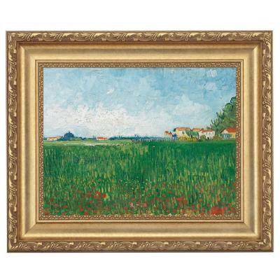 模写 額縁 フィンセント・ファン・ゴッホ 油絵 日没の麦畑