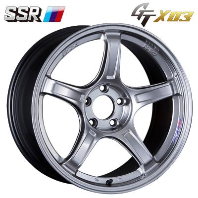 18インチ シルバー 5スポーク ホイールセット 18インチ ホイール 5本スポーク（SSR／自動車）（色：シルバー系