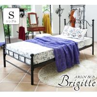 お姫様ベッド シングルベッド ベッドフレーム パイプベッド ロートアイアン スチール 姫系 プリンセス スパニッシュ テイスト おしゃれ 寝具 ブラック BSK-905SS | かべがみ革命