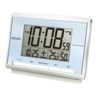 セイコー【SEIKO】電波目覚まし時計 薄青パール SQ698L★【温度湿度表示】 | 家電のSAKURA