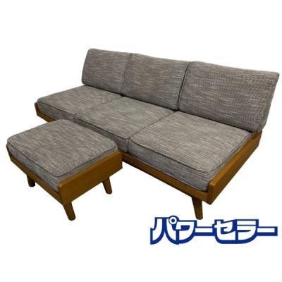 【セット】ウニコ　unico LOMシリーズ　ベンチアーム　レフト　ライトグレー unico 家具（ソファ）｜ソファ、ソファベッド | 家具