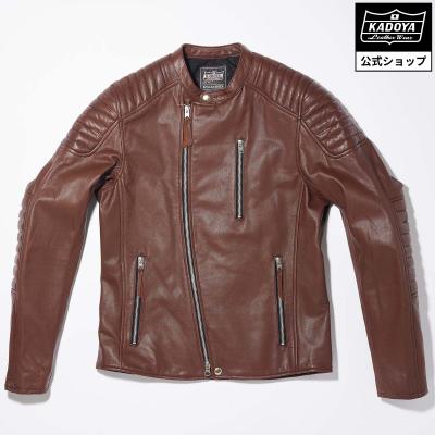 KADOYA バイクジャケット ダークブラウン　Lサイズ Leather jacket Leather flight jacket | Kadoya official online shop