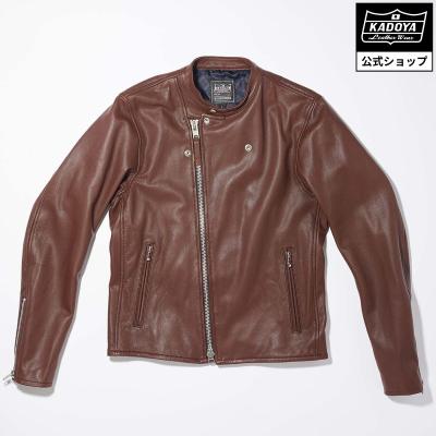 KADOYA バイクジャケット ダークブラウン　Lサイズ Leather jacket Leather flight jacket | Kadoya official online shop