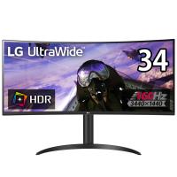 LG Electronics 34WP65C-B ゲーミング液晶ディスプレイ 34型/3440×1440/HDMI、DisplayPort/スピーカー：あり/曲面ウルトラワイド/165Hz/FreeSync Premium | かがつうシステムI s Yahoo店