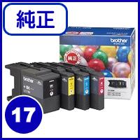 ブラザー 純正 インクカートリッジ お徳用4色パック 大容量 LC17-4PK | かがつうシステムI s Yahoo!店