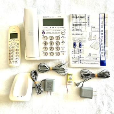 SHARP - シャープ 電話機 コードレス 親機コードレス 子機1台 JD-G56CL シャープ デジタルコードレス電話機（子機1台付き） JD-G56CL