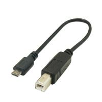 変換名人 USBケーブル20cm B(オス) to microo(オス) USBBA-MCA20 | 家具プラザ