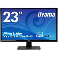 iiyama 23型ワイド液晶ディスプレイ ProLite XU2390HS-5（AH-IPSパネル／フルHD／D-Sub／HDMI／DVI-D） マーベルブラック XU2390HS-B5 | 家具プラザ