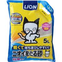 (まとめ) LION ニオイをとる砂 軽量タイプ 5L (ペット用品) 〔×3セット〕 | 家具プラザ