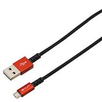 【5個セット】BAUT PREMIUM両面microUSBケーブル 2A 0.5m RD BUSMRAN050RDX5 | カグチョク