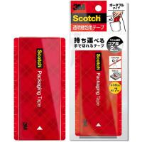 【10個セット】 3M Scotch スコッチ 透明梱包用テープ ポータブル 7m 3M-3852FLT-RDX10 | カグチョク