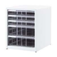 ナカバヤシ A4レターケース 浅3段・深2段 W277 D336 H349 スチール
