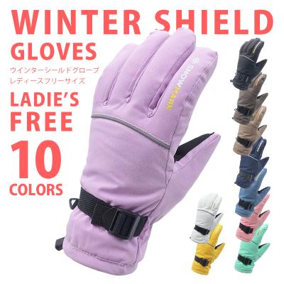 ピンク/黒 スキーグローブとゴーグルセット ピンク/黒 スキーグローブとゴーグルセット ウィンター