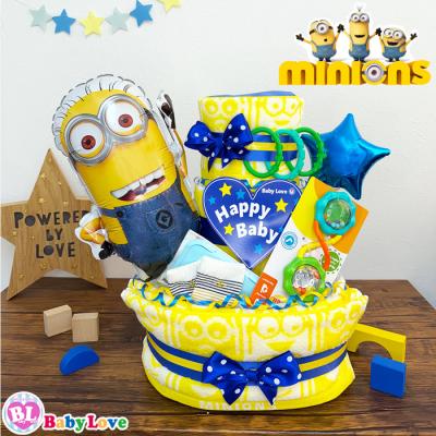 MINIONS おむつケーキ｜出産祝い、出産記念品｜ベビー、キッズ