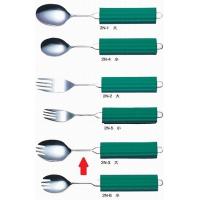 オールステンレスハンドル　スプーンフォーク兼用・大　スポンジ平型 NS-2付　2N-3　曲げれる ユニバーサル スポーク　食事 食器 介護 介助 (法人様送り専門店) | 法人様送り専門店 介護もーる