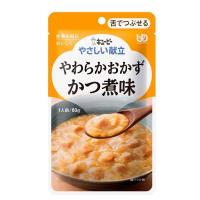 キユーピー　やさしい献立　Y3-32　やわらかおかず　かつ煮味　22157　80g（区分3・舌でつぶせる） | 介護もーる 介護用品専門店