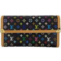 ルイ・ヴィトン Louis Vuitton ポルトトレゾール インターナショナル 長財布 モノグラムマルチ ブラック M92658 レディ 中古  ラッピング可 | リユースセレクトショップバイセル Yahoo!店