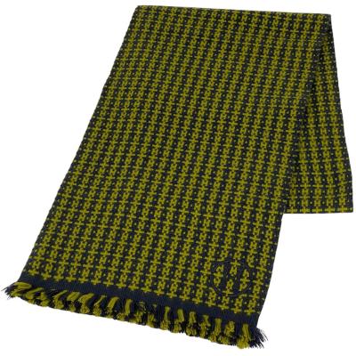 エルメス HERMES - カシミヤ 黒×ダークグリーン×ダークネイビー  