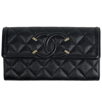 明日までセール　美品⭐シャネル長財布　ブラックシルバー 楽天市場】シャネル 長財布 CHANEL フラップ マトラッセ ココ