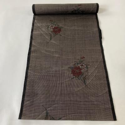 本場奄美大島紬 残糸織大島紬 証紙なし 横段 正絹 反物 本場奄美大島紬 残糸織大島紬 証紙なし 横段 正絹 反物