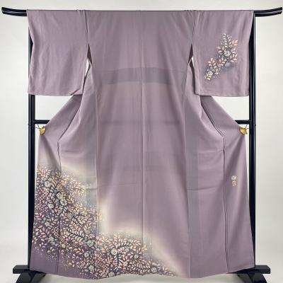 付下げ 身丈154cm 裄丈62.5cm S 袷 翠山工房 やまと 落款 辻が花 金彩