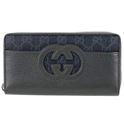 【極美品】グッチ GGインプリメ ラウンドファスナー 長財布 インターロッキング 極美品】GUCCI 長財布 ラウンドファスナーインターロッキング ピンク