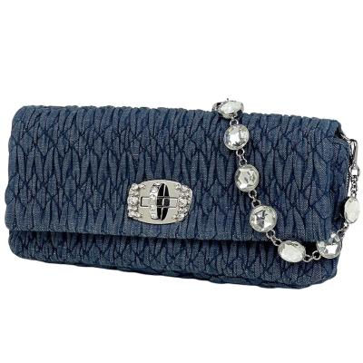 miu miu レディースショルダーバッグ（色：ブルー系）｜バッグ