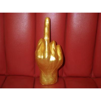 ファックサイン☆置物☆金☆8☆ミドルフィンガー☆Fuck☆雑貨☆ 【公式