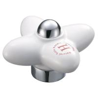 SANEI 水栓蛇口用デザインハンドル 陶器ハンドル 湯用 PR2102F-1-R | かきのき堂
