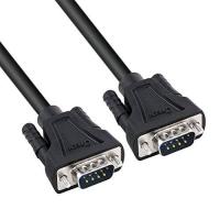 DTECH RS232C シリアル クロス ケーブル 2m オス-オス データ転送 DB9 Cable RS232C 延長ケーブル | かきのき堂