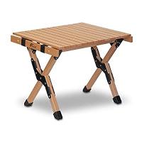 ウッドロールトップテーブル50 ナチュラル  幅50×奥行き40×高さ40cm 天然木 コンパクト 収納 簡単組立 収納バ | かきのき堂