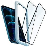 Spigen AlignMaster 全面保護 ガラスフィルム iPhone 12 Pro Max 用 ガイド枠付き iPhone12Pro Max 用 保護 フィルム フルカバー 2枚入 | かきのき堂