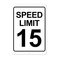 The King Kush 15 MPH Speed Limit Sign - 8 x 12 Aluminum Outdoor Sign | かめよしエクスプレス