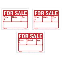 BAZIC 9 X 12 For Sale Sign for Car and Auto Sales (2-Line) S-2 Sold as 3 Pack | かめよしエクスプレス