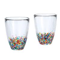 ADERIA FS71550 Tsugaru Vidro Nebuta Tumbler Pair 10.1 fl oz (300 ml) Made in Japan with Cosmetic Box Glass Highball Cup | かめよしエクスプレス